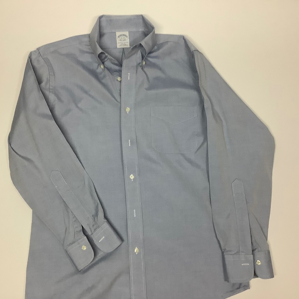 Brooks Brothers Pinpoint Cotton Shirt Men 15/32